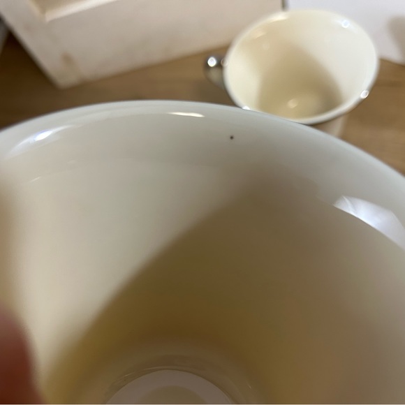 Footed Cup Solitaire by LENOX Platinum Teacup Coffee Set of 3 Vintage Elegant - Picture 11 of 14